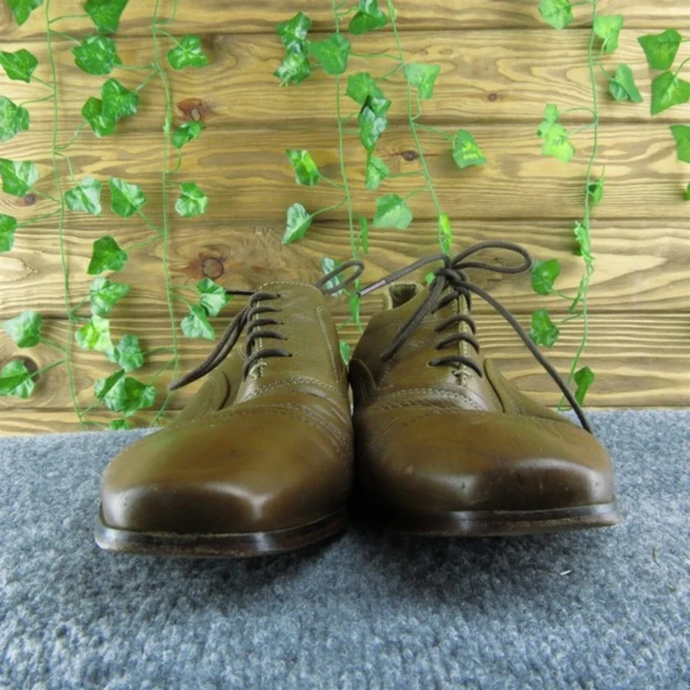 Kenneth Cole New York Slow Mo Men Wingtip Oxfords Sz 11.5 Brown Leather‎ Lace Up